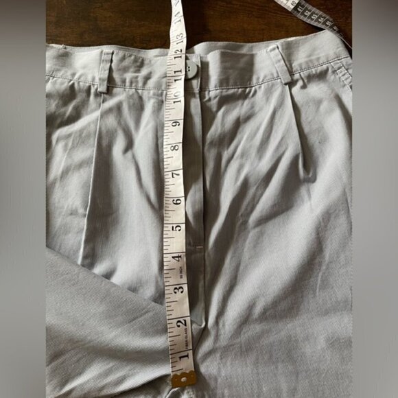 Cos Blue pleated cotton blend high rise lightweight trouser pants size 2 - Picture 11 of 11
